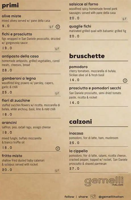 gemelli broadbeach menu.